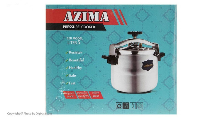 زودپز عظیما مدل دو دسته گنجایش 5 لیتر