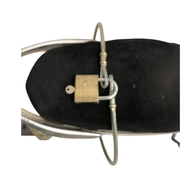 قفل سیم بکسلی موتور سیکلت به همراه قفل آویز 63mm