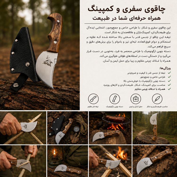 چاقوی سفری رضا پروانه مناسب کمپینگ